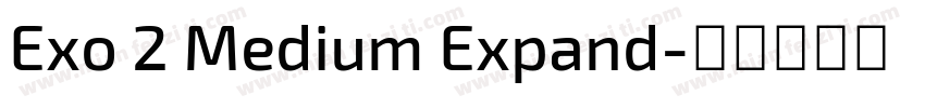 Exo 2 Medium Expand字体转换